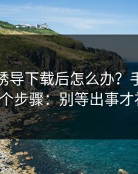 被99tk诱导下载后怎么办？手机自检的7个步骤：别等出事才补救