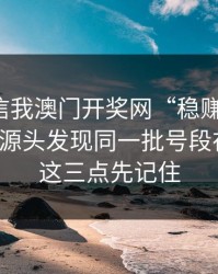 有人私信我澳门开奖网“稳赚”链接，我追到源头发现同一批号段在群发：这三点先记住