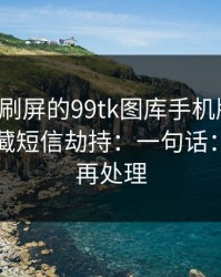 朋友圈刷屏的99tk图库手机版截图，可能暗藏短信劫持：一句话：先停手再处理